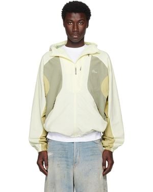Dime Off- Tech Windbreaker Jacket - White