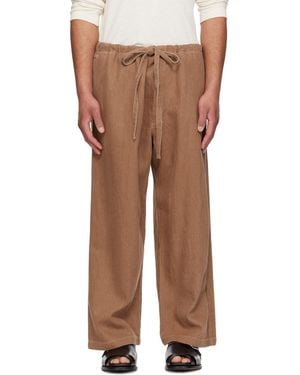 colbo Cropped Farm Trousers - Brown