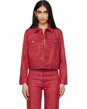 A.P.C. Dion Denim Jacket - Red