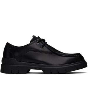 【関税込み】Hugo ブラック Double Stitching ローファー メンズ HUGO ブラック Double Stitching ローファー ブラック | Lyst