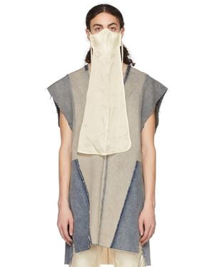 Rick Owens Off- Long Face Mask - Multicolor