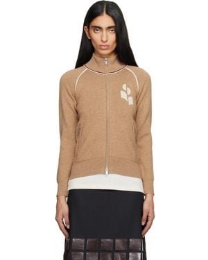 Isabel Marant Tan Lanya Cardigan Jacket - Black