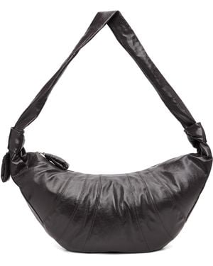 Lemaire Taupe Large Croissant Bag - Grey