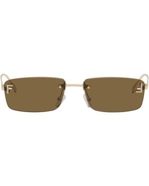 Fendi First' Crystal Sunglasses - Black