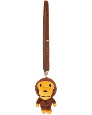 A Bathing Ape Baby Milo Plush Doll 2Way Bag - Metallic