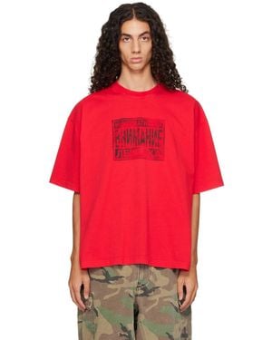 Vetements 'Explicit Language' Boxy T-Shirt - Red