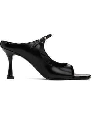 Teurn Studios Strappy Leather Heeled Sandals - Black