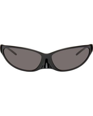 Balenciaga 4g ラウンド オーバルサングラス - ブラック