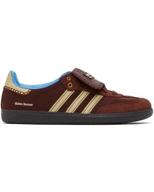 Wales Bonner Burgundy Adidas Originals Edition Samba Trainers - Black