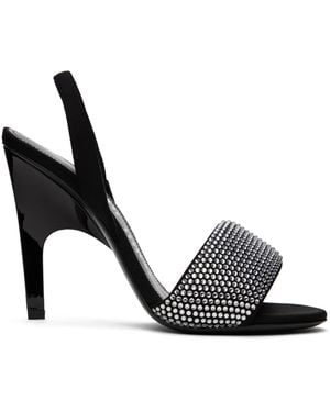The Attico Rem 105Mm Crystal-Embellished Sandals - Black