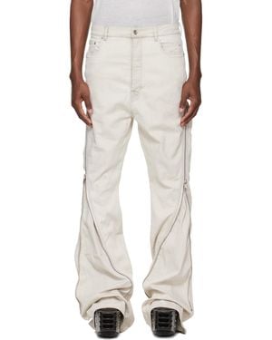 Rick Owens Off- Temple Bolan Banana Jeans - White