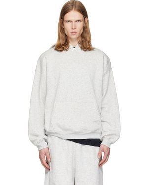 Skims Fleece Lounge Relaxed Hoodie - Gray