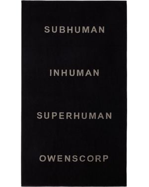Rick Owens Off- & Beach Towel - Black