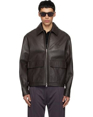 Courreges 2-Pocket Leather Jacket - Black