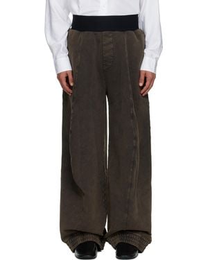 ALAINPAUL Knee Shape Joggers - Black