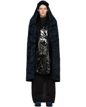 Raf Simons Blue Cape Cap - Black