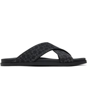 Givenchy G Plage Monogram 72 Pool Slides - Black