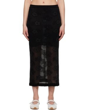 Cecilie Bahnsen Pegonia Midi Skirt - Black