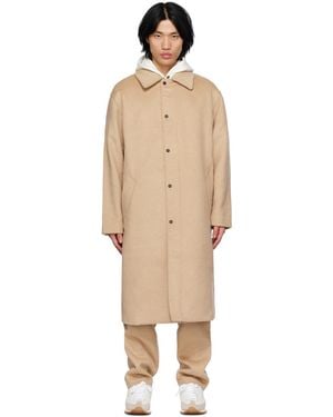 Ami Paris Beige Puma Edition Coat - Black