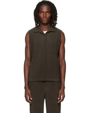 Homme Plissé Issey Miyake Monthly Colours July Polo - Brown