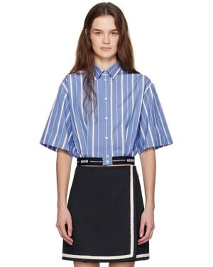 MSGM Striped Shirt - Blue