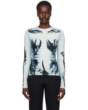 Jean Paul Gaultier 'The Flower Body Morphing Marinière' T-Shirt - Black