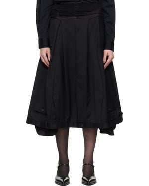 【関税込み】HODAKOVA Double Suit ミディアムスカート HODAKOVA Double Suit ミディアムスカート ブラック | Lyst