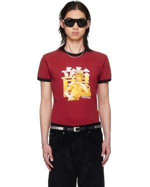 Lu'u Dan Bruce Lee X Lựu Đạn Ringer T-Shirt - Red