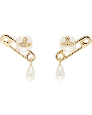 Vivienne Westwood Claude Small Stud Earrings - Black