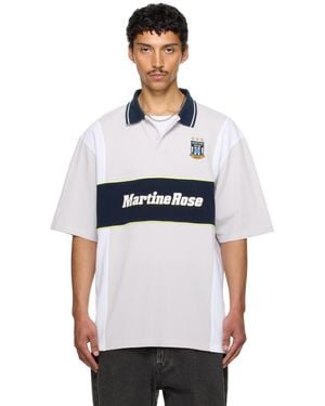 Martine Rose Ssense Exclusive & Oversized Panelled Polo - White