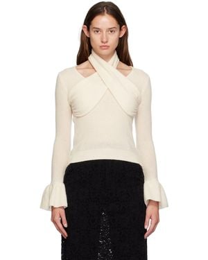 ROKH Off- Cross Knitted Jumper - Black