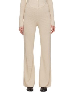 Commission Beige Heather Lounge Trousers - Multicolour