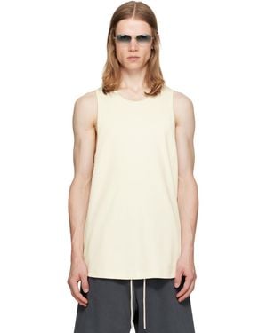 Fear Of God Off- Ribbed Essential Tank Top - White