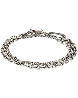 Title Of Work Mixed Link Multi Wrap 623 Bracelet - Black