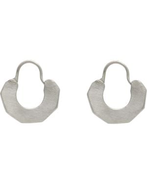 Rier Zoé Mohm Edition Hexagonal Hoop Earrings - Metallic