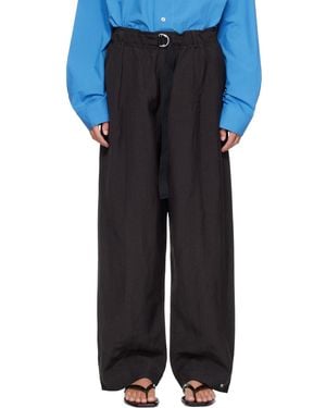 Studio Nicholson Calvo Belted Pants - Blue