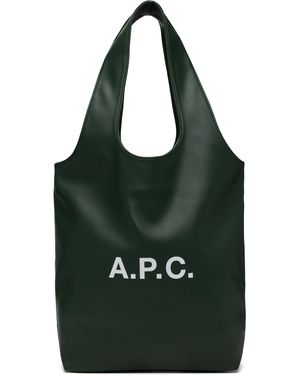 A.P.C. Petit Cabas Vert - Noir