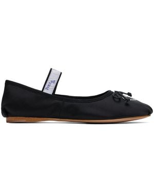 PRAYING Crystal Ballerina Flats - Black