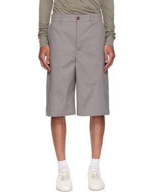 Rick Owens Tower Work Shorts - Grey