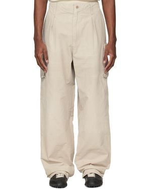 Maison Margiela Cotton-Blend Cargo Trousers - Natural