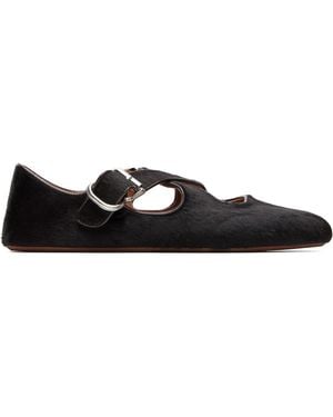 Alaïa Criss Cross Ballerina Flats - Black