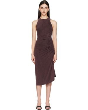Agolde Anya Midi Dress - Red