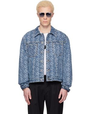 Lanvin Lunar Year Jacquard Denim Jacket - Blue