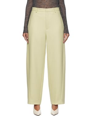 AURALEE Light Melton Trousers - Natural