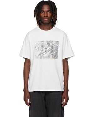 Arc'teryx Kragg Cotton Lithographica S/S T-Shirt - White