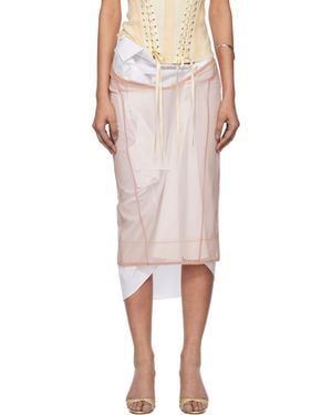 Dilara Findikoglu 'loner At The Football Match' Midi Skirt - Multicolour