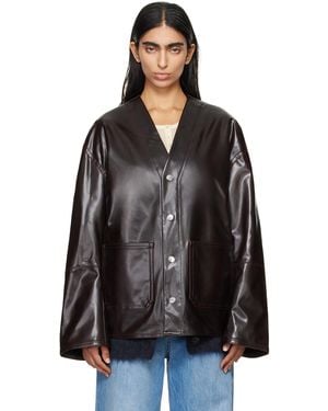 Nanushka Edee Vegan Leather Jacket - Black