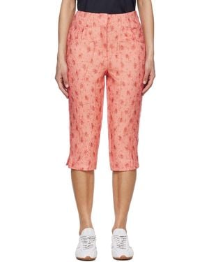 Ganni Shibori Organza Capri Trousers - Multicolour