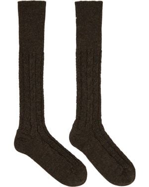 Maison Margiela Bootleg Socks - Black