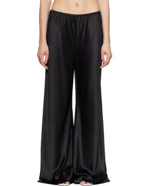 SILK LAUNDRY Bias Cut Pants - Black